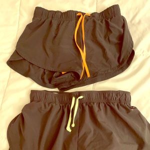 H&M gym shorts with liner (2 pairs!)